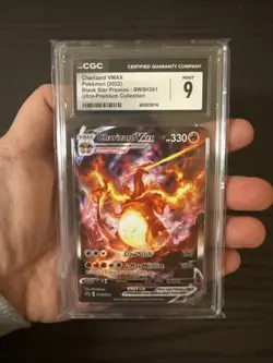 Charizard VMAX SWSH261 Black Star Promo Ultra Premium Pokemon 2022 CGC 9 Mint - Image 3