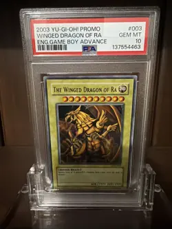 2003 YUGIOH GBI-003 THE WINGED DRAGON OF RA ULTRA RARE PSA 10 GEM MINT - Image 2