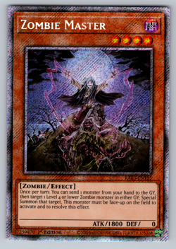 Zombie Master Yugioh RA03-EN185 Platinum Secret Rare PSR NM - Image 1