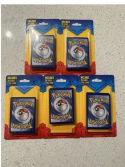 Lot Of 5 New Pokemon 20 Mystery Card w/ 1 Rare Foil Factory Sealed Box Set 2019 728192477089 - Image 1