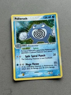 POLIWRATH 11/112 Holo ~ EX Fire Red & Leaf Green Pokemon Vintage TCG Card NM-LP - Image 2