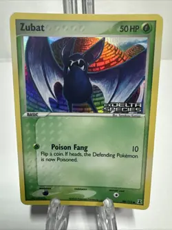 Zubat 88/113 Reverse Holo Stamp Common Delta Species LP Pokemon Card TCG - Image 1