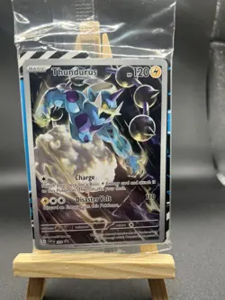 Pokemon TCG Black Bolt Thundurus 209 English Black Star Promo Card Sealed - Image 1