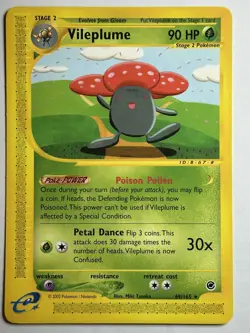 Vileplume (69) Expedition 069/165 LP-NM Pokemon card - Image 1
