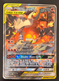 Reshiram & Charizard GX SM201 Jumbo Cards Holo - Pokemon TCG - Image 1