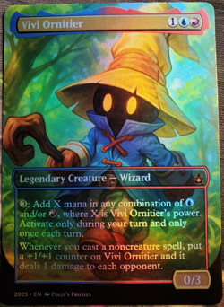Vivi Ornitier FOIL Proxy Card with Custom Art Design Final Fantasy - Image 1
