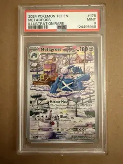 Pokemon Metagross TCG Card 178/162 Temporal Forces Illustration Rare PSA 9 Mint - Image 1