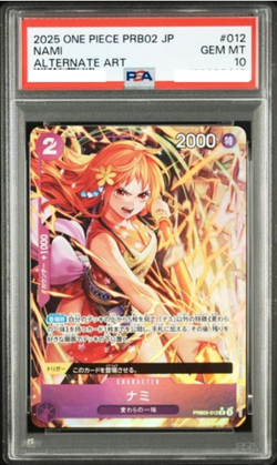 PSA 10 NAMI PRB02-012 Alternate Art THE BEST- VOL.2 2025 One Piece Card Japanese - Image 1