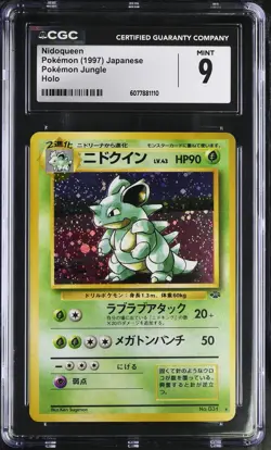CGC 9 MINT Nidoqueen 1997 Japanese Jungle 31 Holo Pokemon Card - Image 1