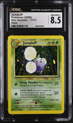 CGC 8.5 Jumpluff 2000 Neo Genesis 7/111 Holo Pokemon Card - Image 1