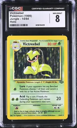 CGC 8 Victreebel 1999 Jungle 14/64 Holo Pokemon Card - Image 1