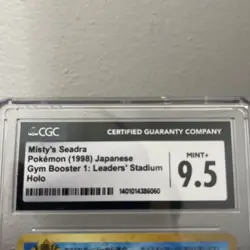 Misty's Seadra - Gym Holo - Japanese Pokemon Card - CGC 9.5 MINT+ - #318 - Image 3