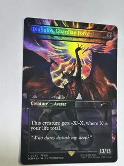 MTG Final Fantasy DIABOLOS GUARDIAN FORCE (Death's Shadow) Foil MINT CONDITION!! - Image 1