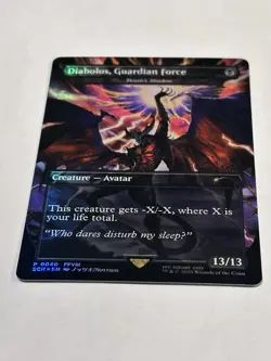 MTG Final Fantasy DIABOLOS GUARDIAN FORCE (Death's Shadow) Foil MINT CONDITION!! - Image 3
