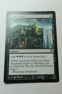 MTG Dark Ritual x1- -Duel Decks: Phyrexia vs. the Coalition-Mod/Hvy Play - Image 1