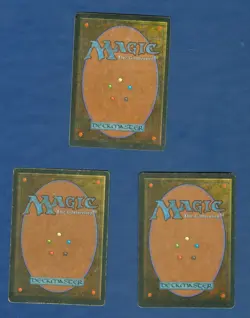 Lot of 3 Arabian Nights: Library of Alexandria, Desert, Desert Nomad MTG *inked* - Image 3