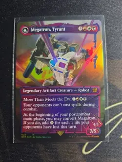 MTG Magic: The Gathering Megatron, Tyrant SHATTERED GLASS FOIL NM 26 BOT - Image 1