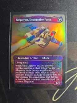 MTG Magic: The Gathering Megatron, Tyrant SHATTERED GLASS FOIL NM 26 BOT - Image 2