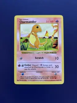 Charmander 46/102 - NM - Shadowless - Base Set - Pokemon TCG - Image 1