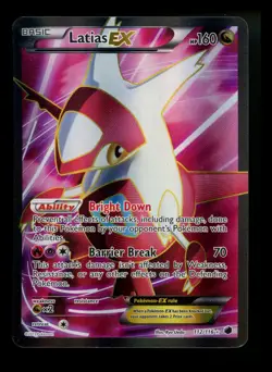 Latias EX 112/116 Plasma Freeze 2013 Full Art Holo Rare Pokemon Card TCG - Image 1