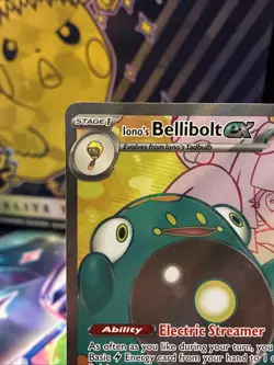 Ionos Bellibolt Ex 172/159 + Black Star Promo 194 Pokemon Journey Together NM+ - Image 3