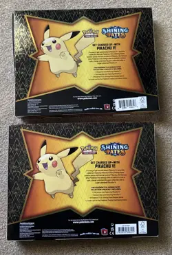Pokemon Shining Fates Pikachu V Collection Box New & Sealed x 2 - Image 2