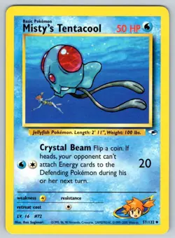 2000 Gym - Heroes Misty’s Tentacool1 Uncommon #57 - Image 1
