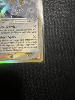 2005 Pokemon TCG LP/NM EX Delta Species Jolteon Holo #7/113 - Image 3