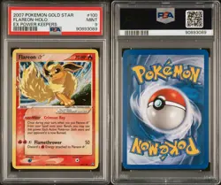 2007 Pokemon EX Power Keepers Flareon Holo Gold Star #100 PSA 9 ~ TAIL SWIRL!! - Image 4