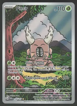 Pinsir 168/167 Illustration Rare Pokemon TCG Twilight Masquerade NM - Image 1