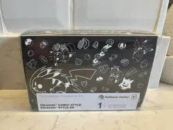 Pokemon TCG: Center Double Deck Box - Pikachu Comic Style Black - TCG Xmas - Image 1