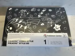 Pokemon TCG: Center Double Deck Box - Pikachu Comic Style Black - TCG Xmas - Image 4