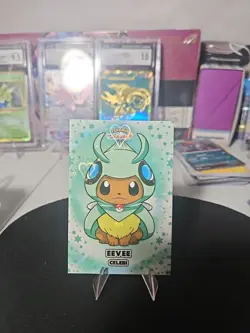 Eevee Celebi Poncho - Cracked Ice Holo - Let's Go Eevee Database - Pokemon NM - Image 1