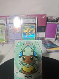 Eevee Celebi Poncho - Cracked Ice Holo - Let's Go Eevee Database - Pokemon NM - Image 2