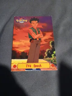 Pokemon Vintage Topps Brock TV4 Rare Black Label Non-Foil LP English - Image 1