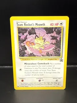 Pokemon - Black Star Promo - Team Rocket's Meowth - #18 A - Image 1