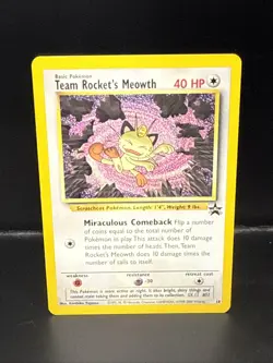 Pokemon - Black Star Promo - Team Rocket's Meowth - #18 A - Image 2