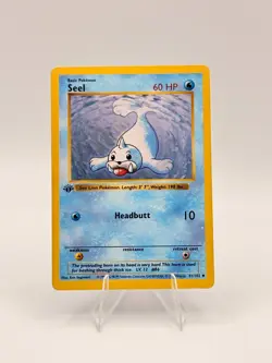 Pokemon TCG Seel 41/102 Base Set Shadowless, 1st Edition MP - Image 1