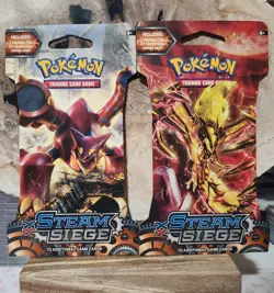Pokemon X2 XY Steam Siege Sleeved Booster Packs Factory Sealed - Image 1