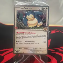 Hop's Snorlax Pokemon Journey Together 117-159 EBGames Stamped - Image 1