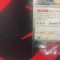 Hop's Snorlax Pokemon Journey Together 117-159 EBGames Stamped - Image 4