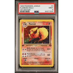 Pokemon 1st Edition Jungle Flareon Holo 3/64 PSA 9 MINT - Image 1