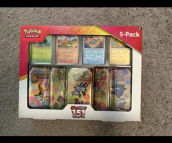Pokemon Scarlet & Violet 151 Mini Tins 5 Pack Sealed Costco Bundle Box - Image 1