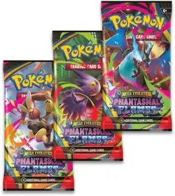 POKEMON PHANTASMAL FLAMES 3-PACK / TRIPLE BLISTER - WEAVILE - SEALED - Image 2