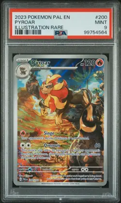 Pokemon 2023 Sv02: Paldea Evolved Pyroar 200/193 Illustration Rare PSA 9 MINT - Image 1