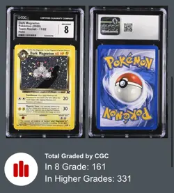 Pokemon Team Rocket 11/82 Dark Magneton 2000 Lightning Holo Rare CGC 8 NM/MINT - Image 1