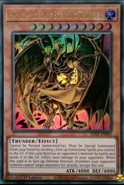 SDSA-EN043 HAMON, LORD OF STRIKING THUNDER ULTRA RARE 1ST EDITION YuGiOh Mint - Image 1