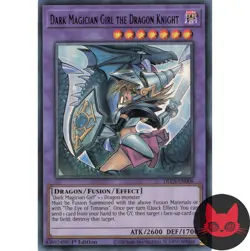 Yugioh Dark Magician Girl the Dragon Knight V8 Purple Ultra Rare 1st Edition NM - Image 1