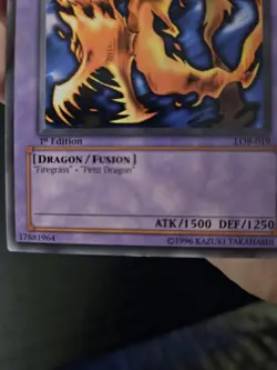 Yu-Gi-Oh! Darkfire Dragon LOB-019 1st Edition NM/LP - Image 5