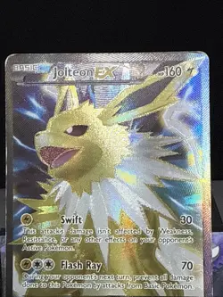 Pokemon Card Jolteon EX 28a/83 Generations Ultra Rare Holo Full Art Played - Image 2